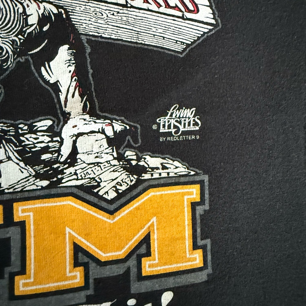 Vintage 90’s Lord’s Gym T Shirt Black Short Sleeve Tee XXL - Picture 6 of 11